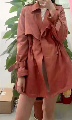 Customer photo review of Trench Coat Imperméable Rose - Valentine