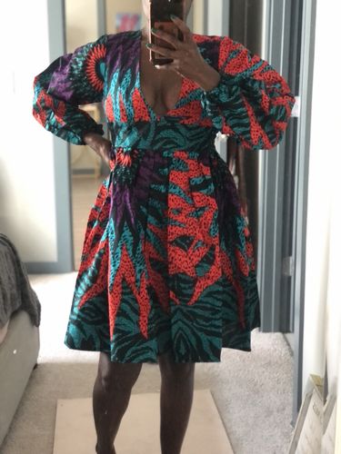 Customer photo review of African Print Dashan Dress