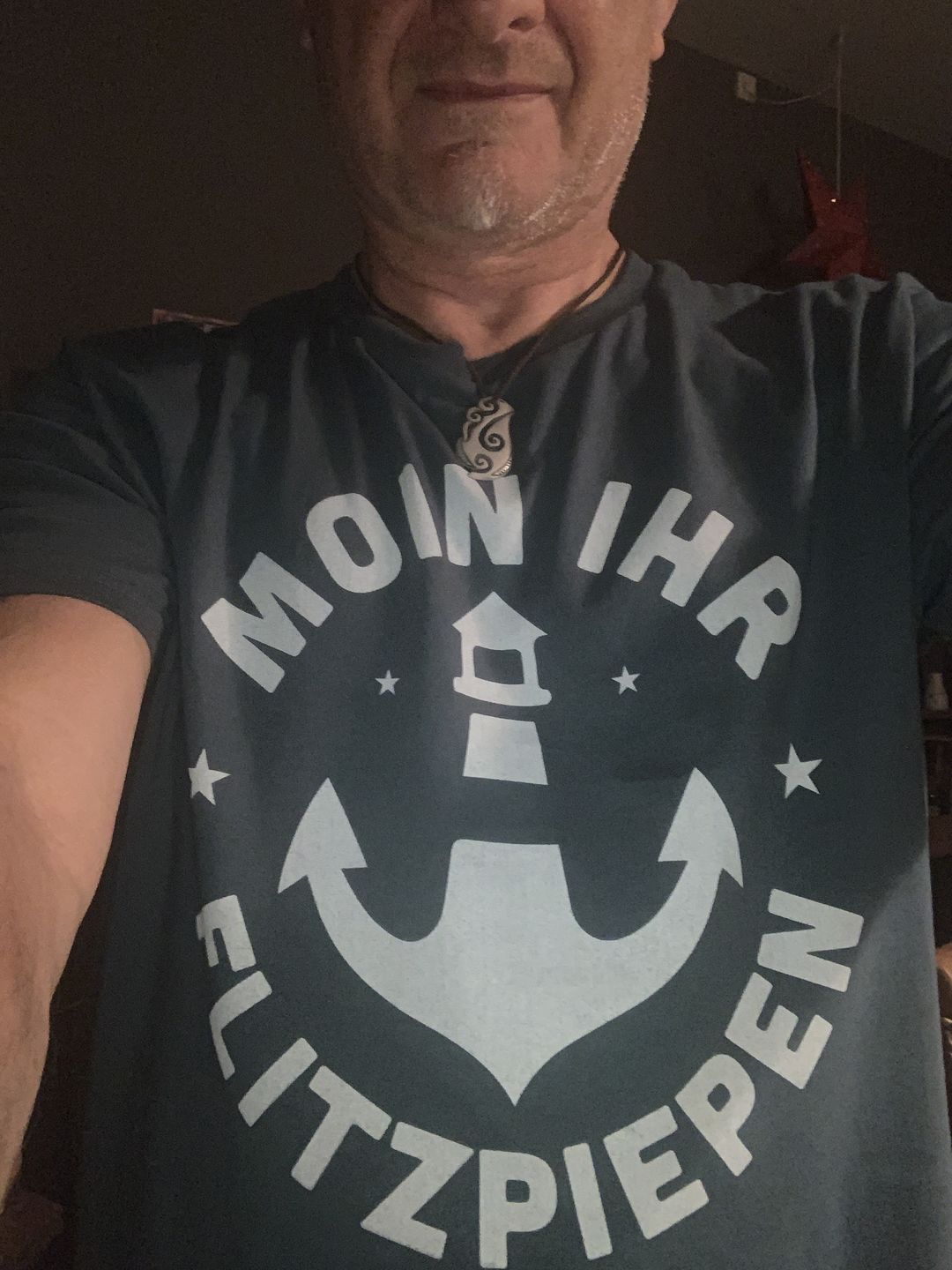 Customer photo review of Moin ihr Flitzpiepen · Herren Premium Bio T-Shirt