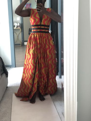 Customer photo review of African Print Deka Dress