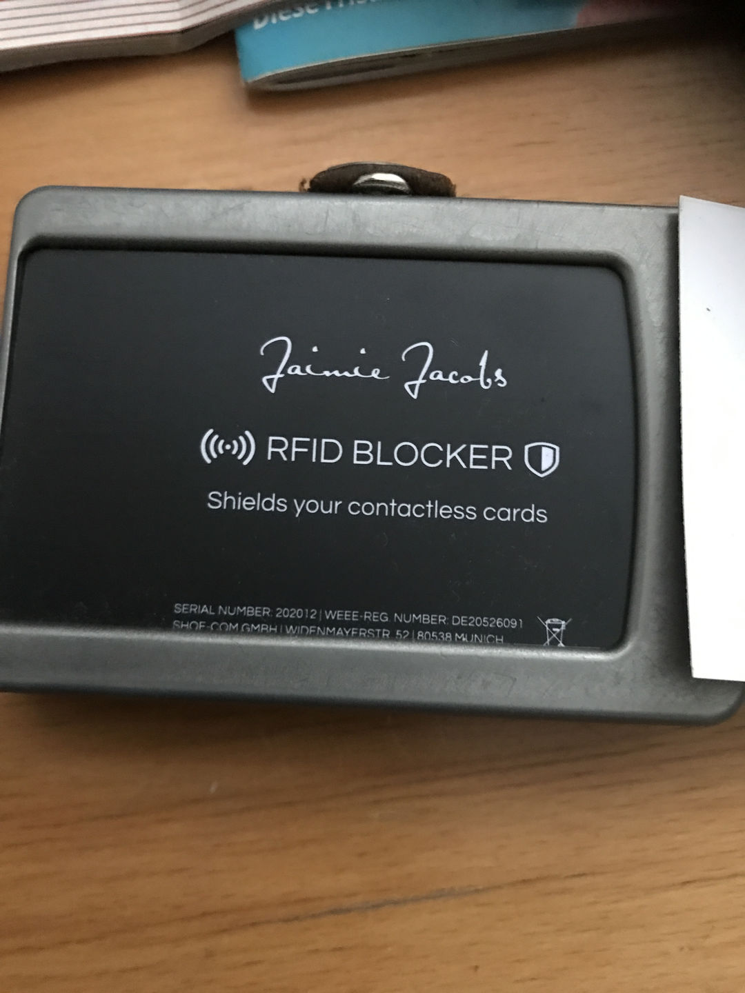 Customer photo review of RFID protection card