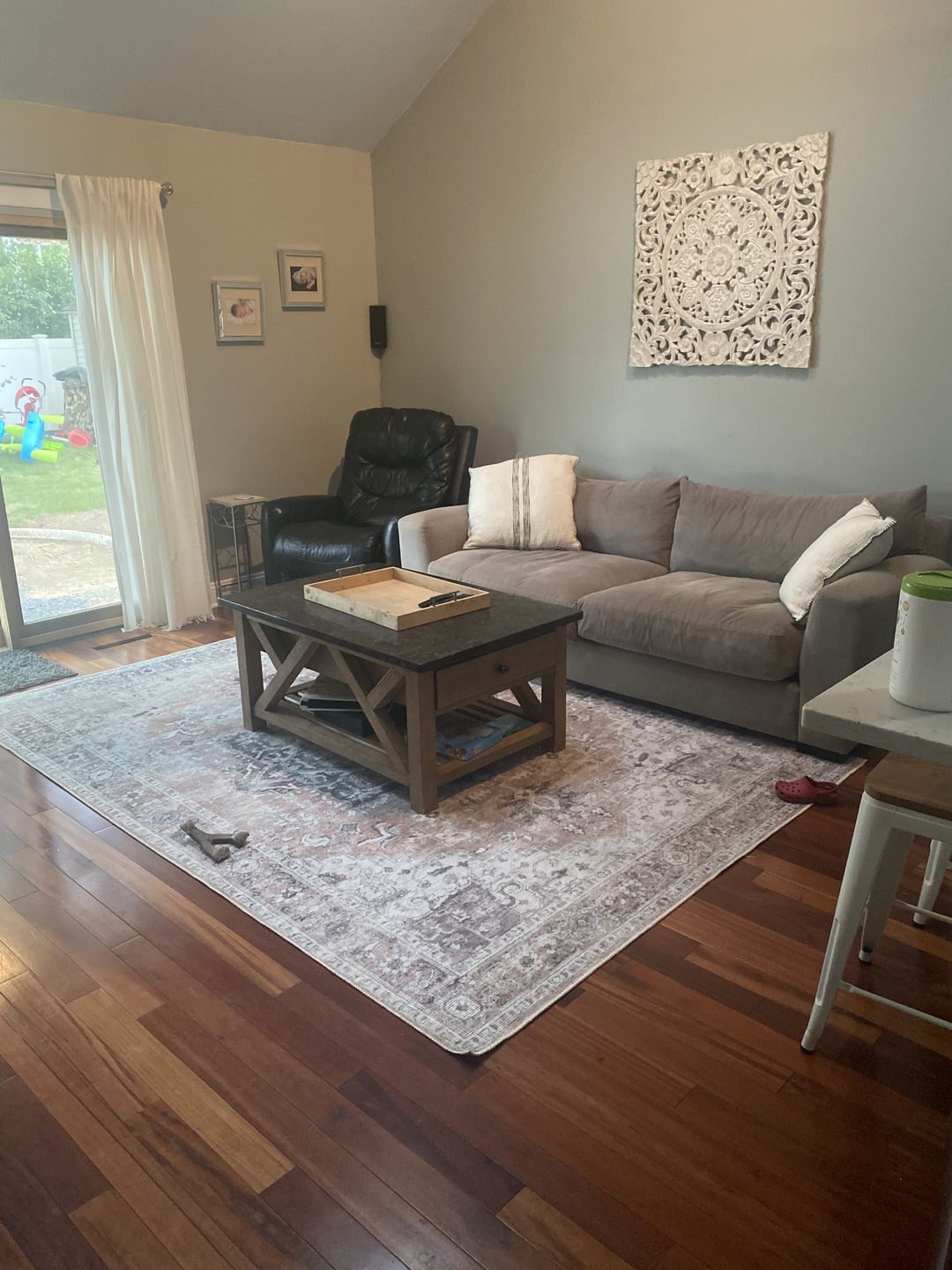 Customer photo review of Distressed Vintage Cezanne Blush Area Rug