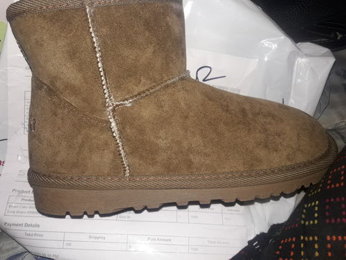 Customer photo review of Brown Color Winter Long Shoes WN9003