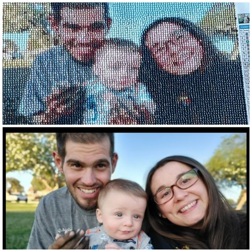 Customer photo review of Your Advanced Custom Diamond Painting Kit - Premium Quality