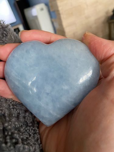 Customer photo review of Cristal Cœur de Quartz Celeste