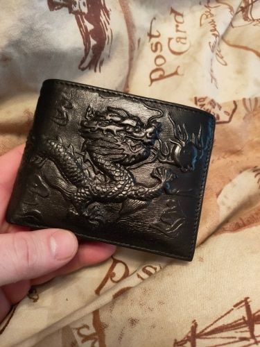Customer photo review of Portefeuille Vintage "Dragon Chinois"