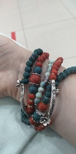 Customer photo review of Bracelet en perles Céramique - 3 coloris disponibles
