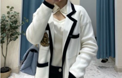 Customer photo review of Lapel Knitted Cardigan