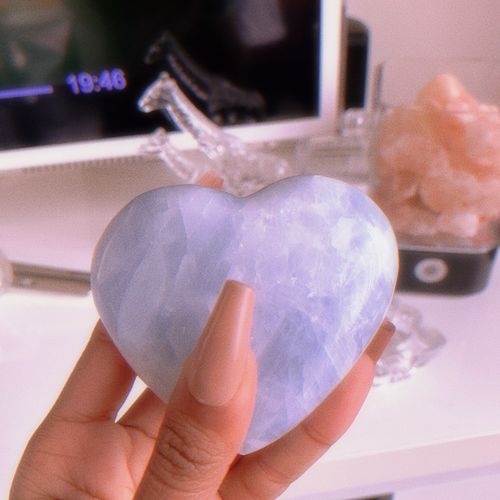 Customer photo review of Cristal Cœur de Quartz Celeste