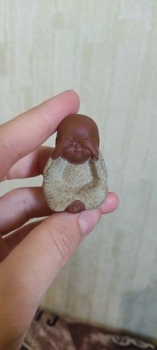 Customer photo review of Statues "Petits Moines Bouddha" en Céramique