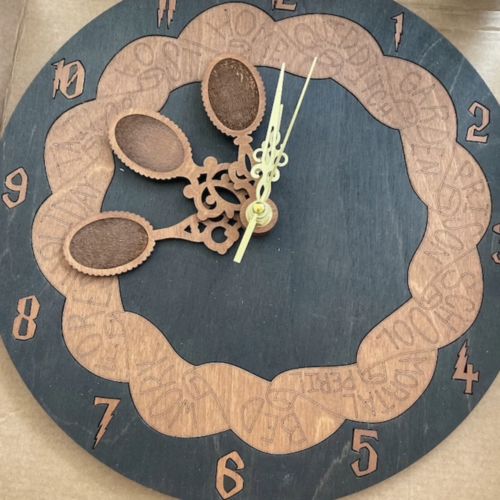 Customer photo review of WEASLEY WALL CLOCK WITH SPOONS