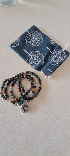 Customer photo review of Bracelet Mala Agate Indienne - Energie de la Terre