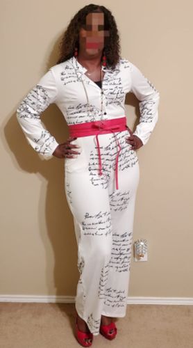 Customer photo review of Letter Print Stylish Jumpsuit With Belt