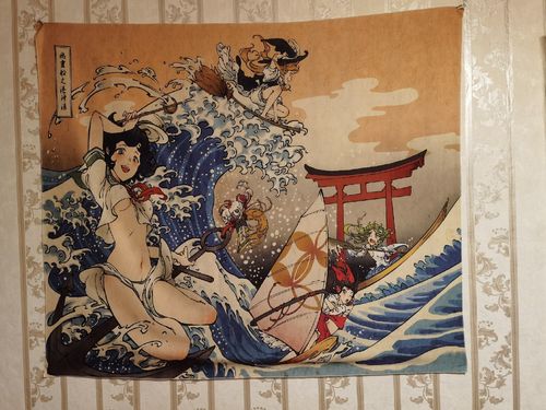 Customer photo review of Grande Couverture ou Tapisserie Japonaise - 14 modèles