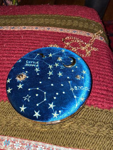 Customer photo review of Sac à Main Rond "Nuit Étoilée"