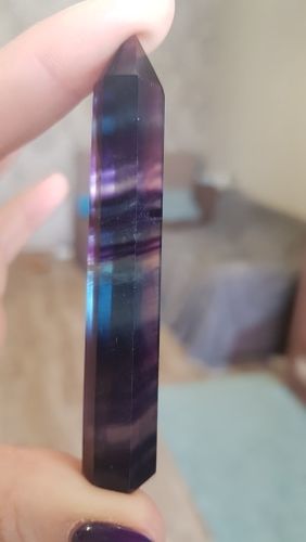Customer photo review of Pointe de Fluorite multicolore