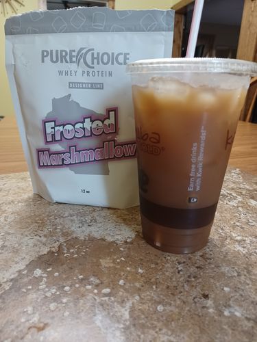 Customer photo review of Frosted Marshmallow Whey Protein Isolate