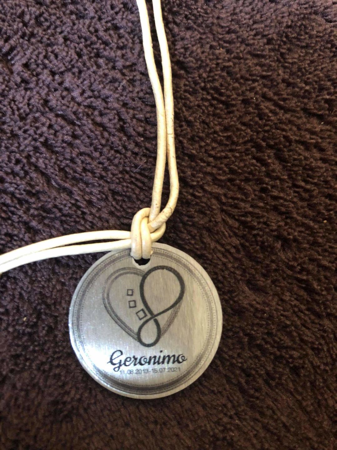 Customer photo review of personalisierbare Halskette "Unendlichkeit"
