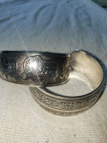 Customer photo review of Bracelet "Manchette Argent Tibétain" - 8 modèles disponibles