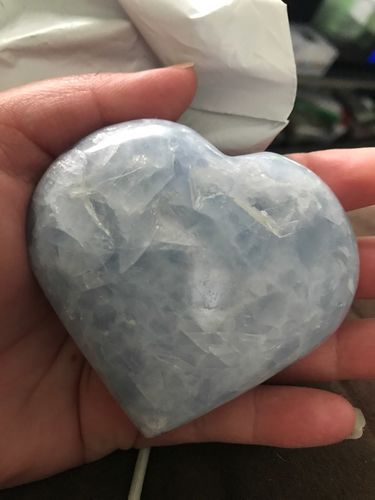 Customer photo review of Cristal Cœur de Quartz Celeste