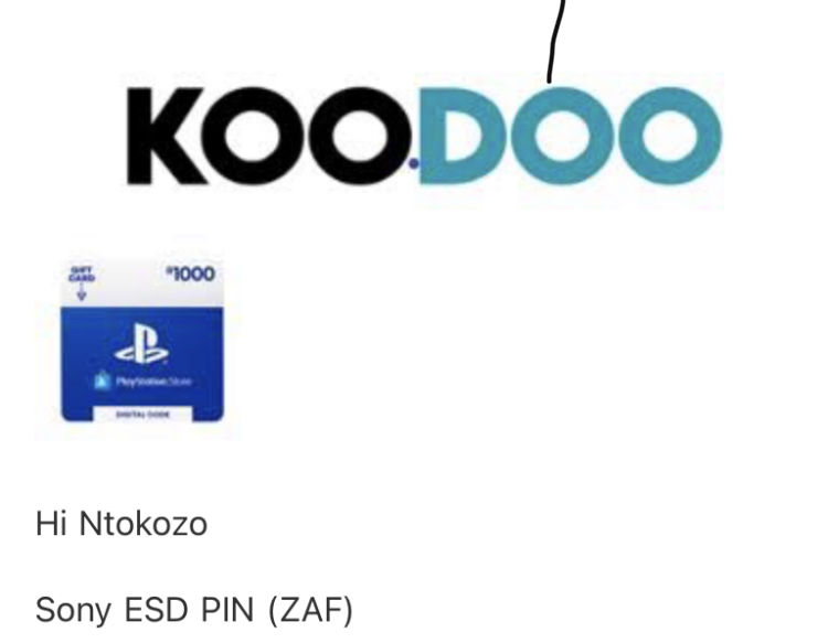 Customer photo review of PSN R1000 Voucher. Digital code will be emailed