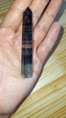 Customer photo review of Pointe de Fluorite multicolore