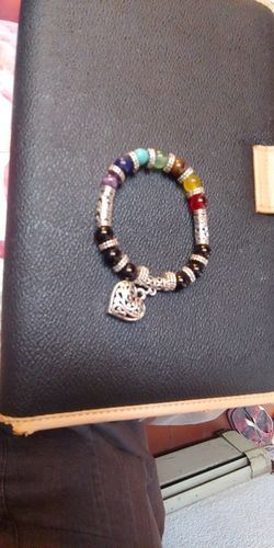 Customer photo review of Bracelet 7 Chakras "Guérison & Amour"