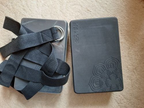 Customer photo review of Lot de Deux Briques de Yoga Souple + Sangle offerte