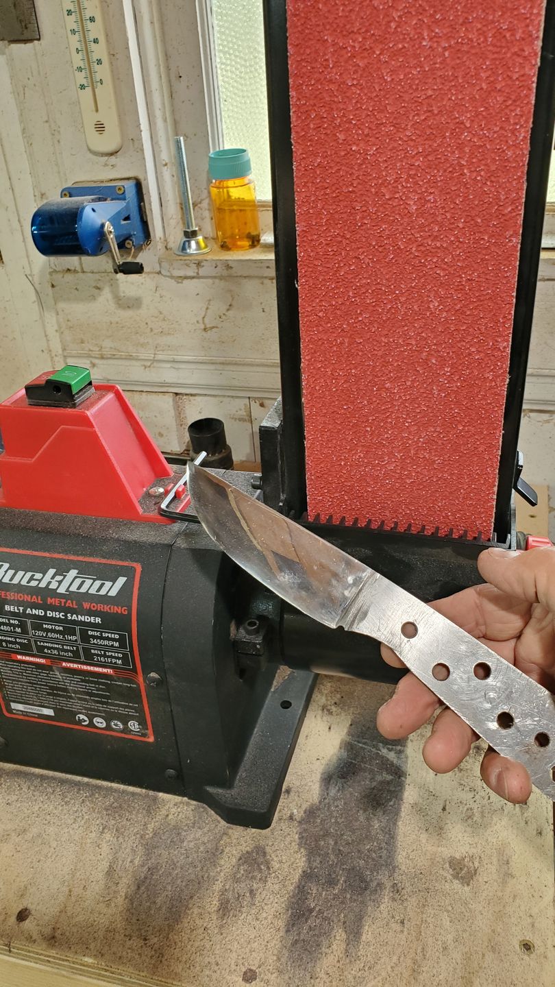 Customer photo review of 4" x 36" Sanding Belts for Profiling & Sharpening