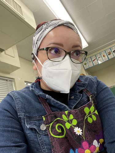 Customer photo review of Magnetic Buttons for Mask