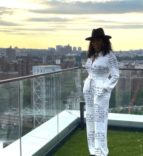 Customer photo review of Letter Print Stylish Jumpsuit With Belt