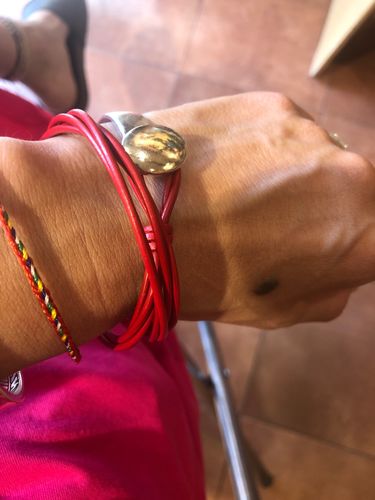Customer photo review of Bracelet Wrap en Cuir "Style Unique" - 4 coloris disponibles