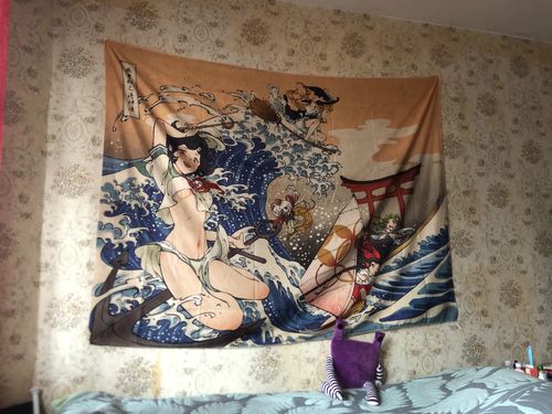 Customer photo review of Grande Couverture ou Tapisserie Japonaise - 14 modèles