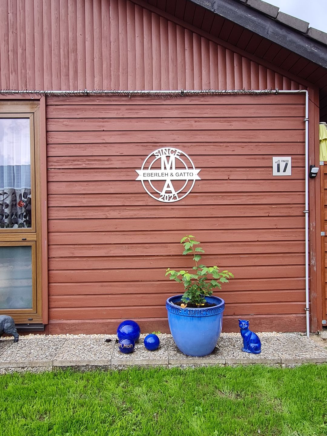 Customer photo review of Rund-Monogramm "Supreme " aus edlem Stahl Initialen (personalisierbar)