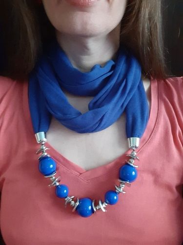 Customer photo review of Écharpe avec Pendentif de Perles