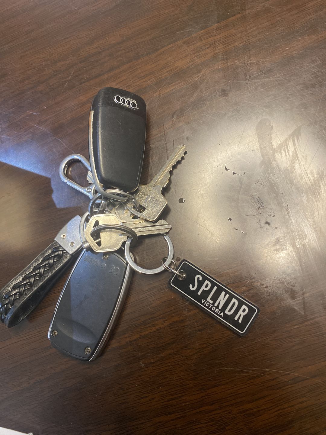 Customer photo review of VIC Mix Licence Plate Custom Keychain