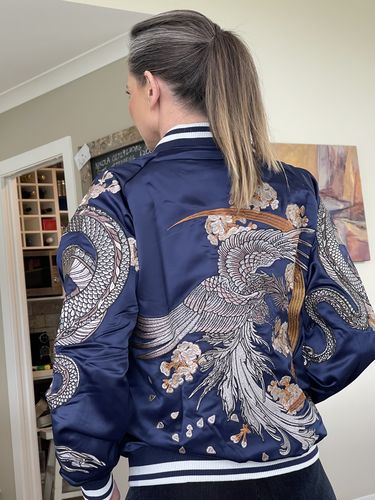 Customer photo review of Double Dragon & Phoenix Sukajan Souvenir Jacket