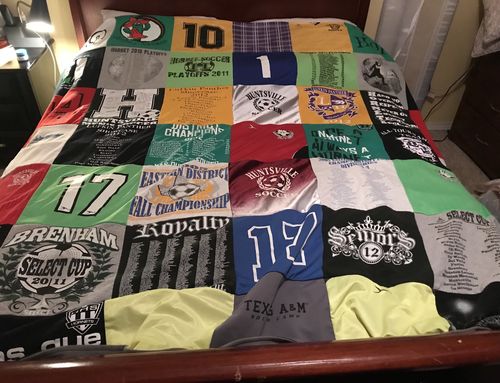 Customer photo review of Classic T-Shirt Blanket