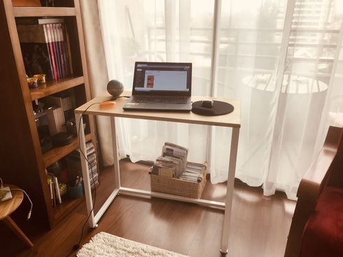 Customer photo review of Escritorio pequeño MIMA 80 x 40 Blanco