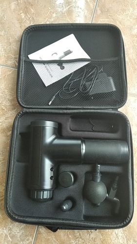 Customer photo review of High Power Recovery Massage Gun - 4 Massage Heads