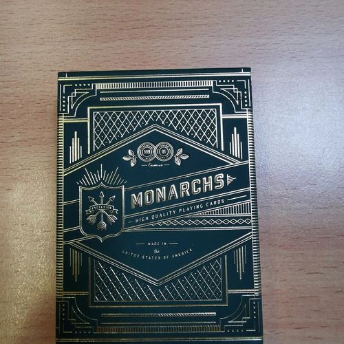 Customer photo review of Monarchs Playing Cards (Green) by Theory 11