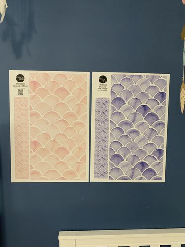 Customer photo review of Mermaid Scales Wallpaper | 4 Colour Options