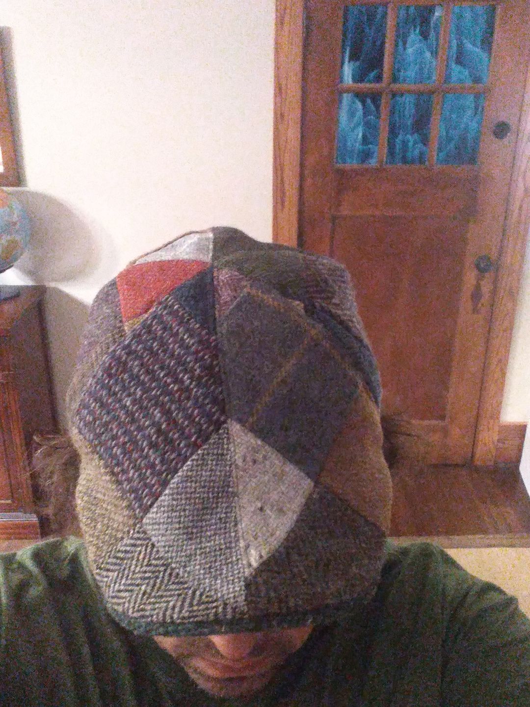 Customer photo review of Erin Cap Patchwork Tweed