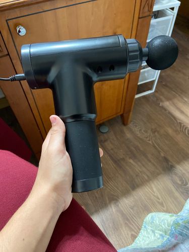 Customer photo review of High Power Recovery Massage Gun - 4 Massage Heads
