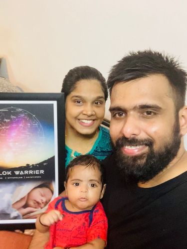 Customer photo review of Baby Star Map -12 x 18 Inch