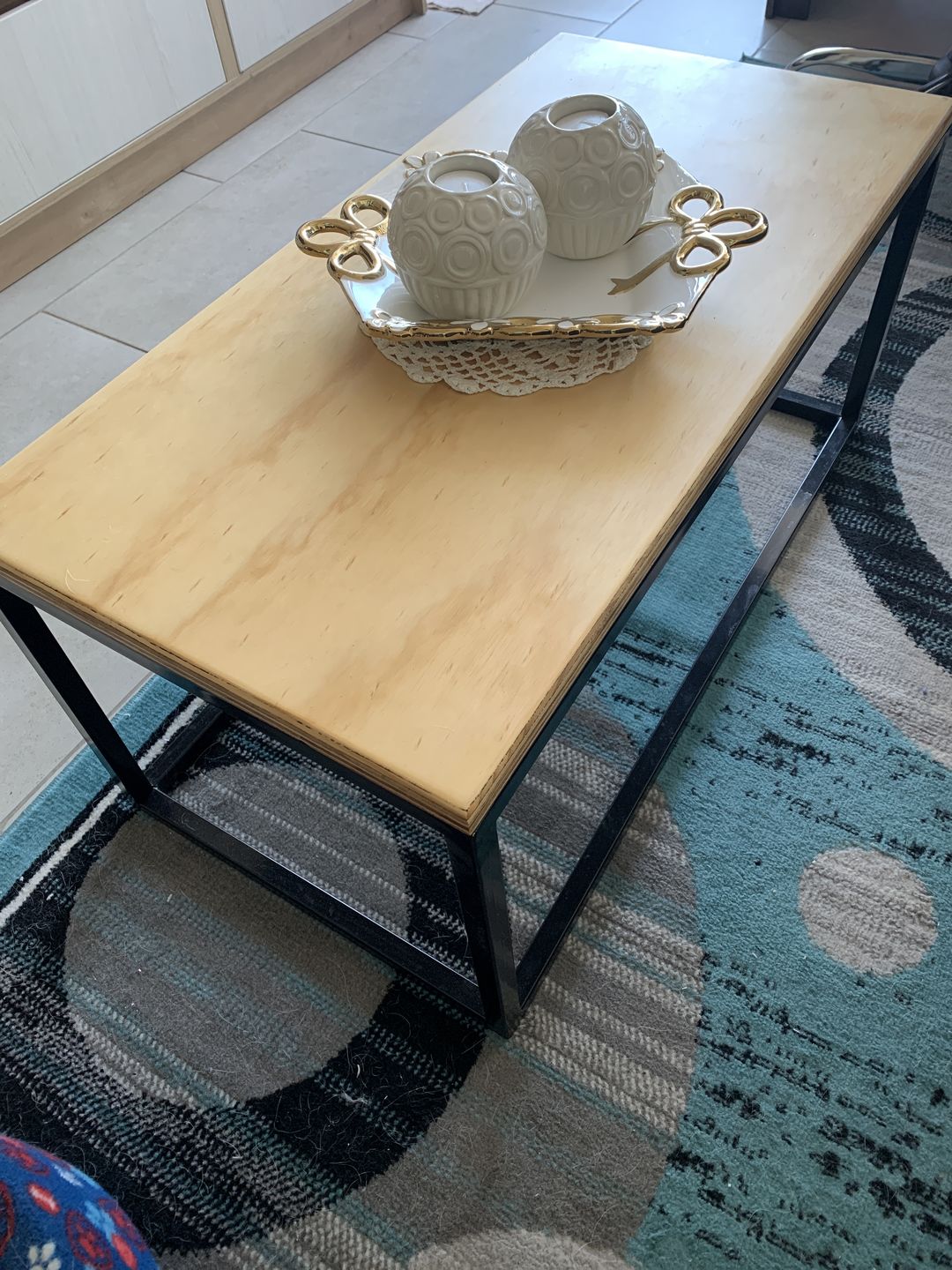Customer photo review of Mesa de Centro MIMA Rectangular NEGRA