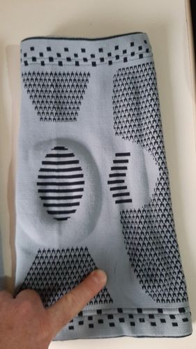 Customer photo review of Silicone Knee Brace - Compression Knee Sleeve For Knee Support
