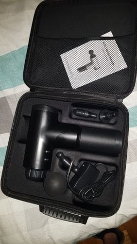 Customer photo review of High Power Recovery Massage Gun - 4 Massage Heads