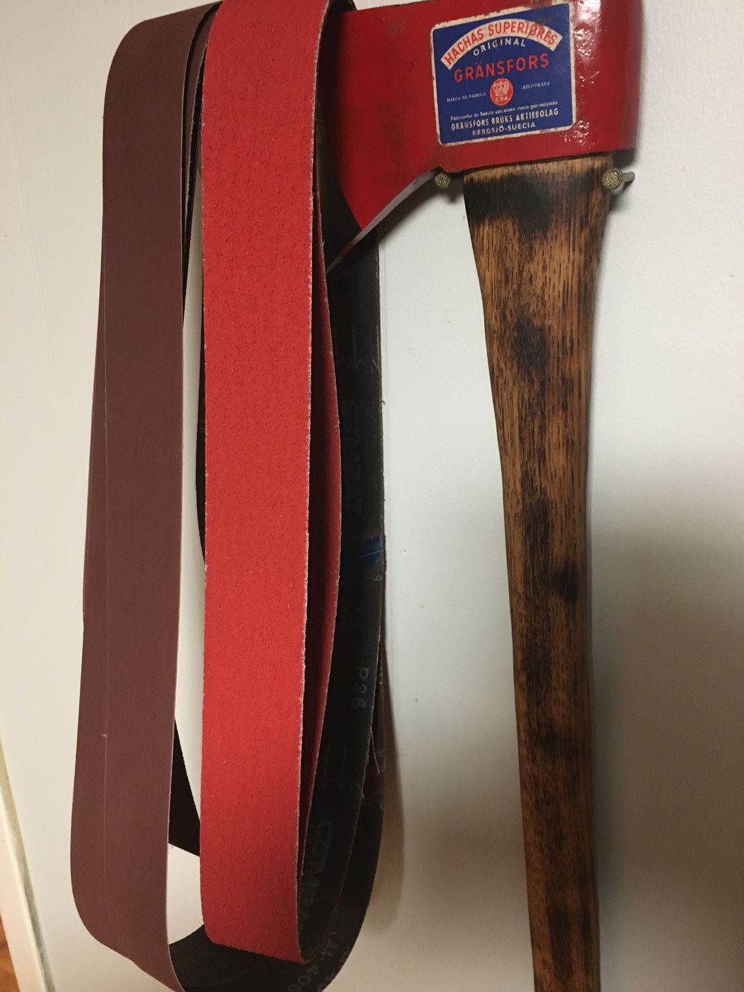 Customer photo review of 2" x 42" Sanding Belts for Profiling & Sharpening