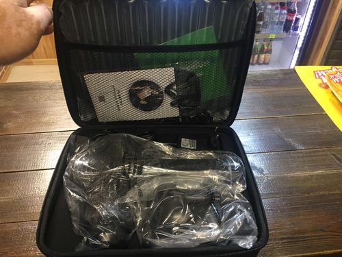 Customer photo review of LCD Display Massage Gun With Touch Screen 20 Speed & 4 Heads